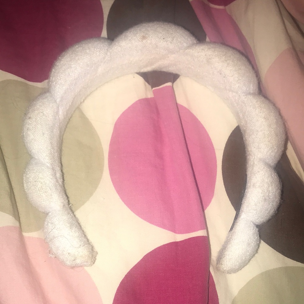 White Textured Headband